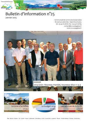 Bulletin n° 25 - janvier 2015
