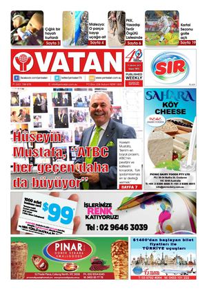 Yeni Vatan Turkish Newspaper Issue No: 1813