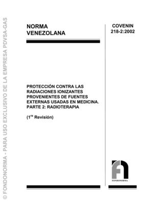 218 2 2002 Proteccion De Radiaciones Ionizantes Usadas En Medicina