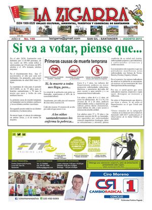 San Gil Santander Periodico La Zigarra Edicion 109