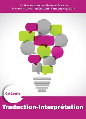 Rapport Annuel ADISIF 2015 catégorie Traduction et Interprétation