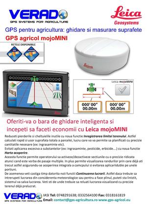 GPS Agricol Mini Mojo Ghidare Masurare Suprafete