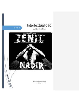 Intertextualidad: Quijote Hip Hop