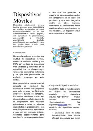 Dispositivos Móviles