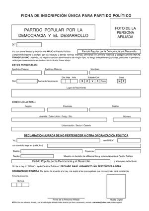 Fichade Afiliación Pp