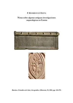 Notas sobre algunas antiguas investigaciones arqueológicas en Carteia