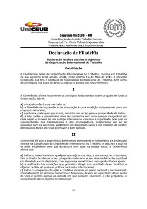 Declaração De Filadélfia