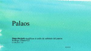 Presentacion Palaos