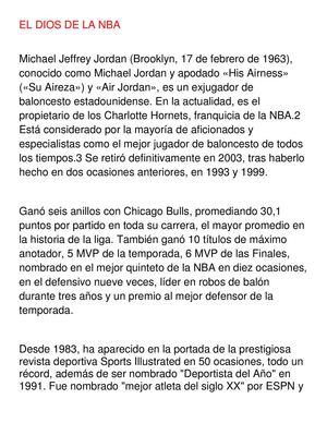 Michael Jeffrey Jordan