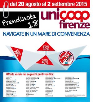 Volantino Uni Coop Firenze Dal 20 Agosto Al 2 Settembre