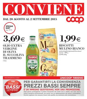 Volantino Coop Tirreno Toscana Dal 20 Agosto Al 2 Settembre