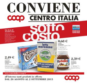 Volantino Coop Toscana Centro Dal 20 Agosto Al 2 Settembre