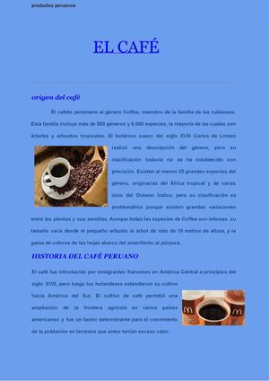 Cafe peruano