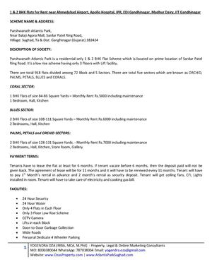 1 & 2 Bhk Flats For Rent Near Ahmedabad Airport, Apollo Hospital, Edi, Ipr, Pdpu, Bhat, Tapovan, Koba On Ahmedabad Gandhinagar Road