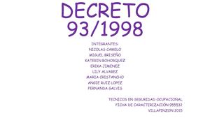 Decreto 93 Del 98