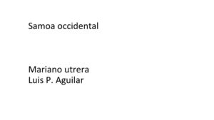 Samoa Occidental