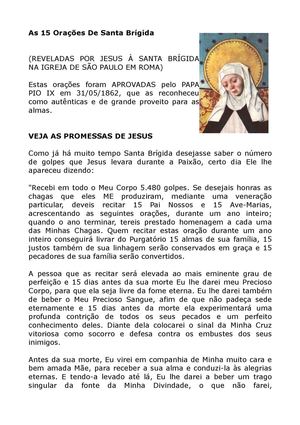 As 15 Orações de Santa Brígida