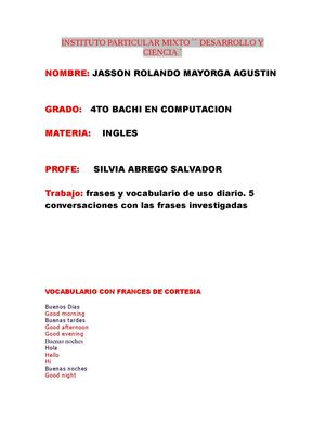 INGLES II SEMESTRE