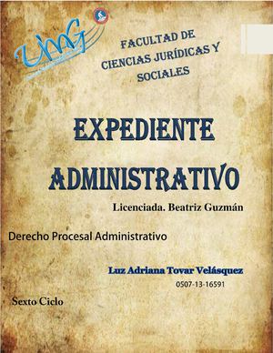 Expediente Administrativo