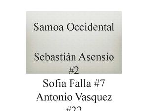 Samoa Occidental 2