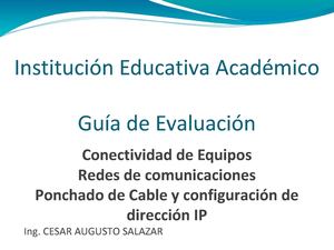 Guía Práctica Ponchado De Cable Utp