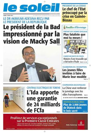 Edition Du 17 Aout 2015
