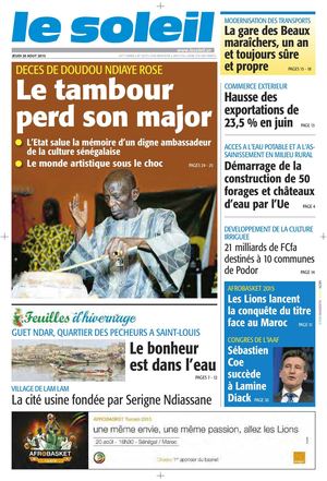 Edition Du 20 Aout 2015