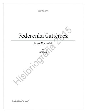 La bruja de  Michelet