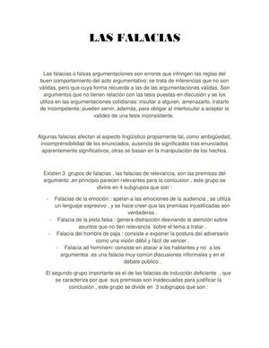 Las Falacias