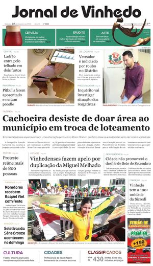 Jornal De Vinhedo Sábado, 22 De Agosto De 2015