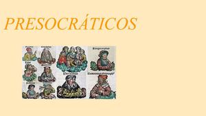 PRESOCRÁTICOS