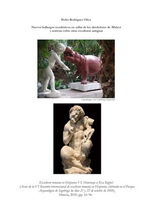 Nuevos hallazgos escultóricos en uillae de los alrededores de Malaca y noticias sobre otras esculturas antiguas