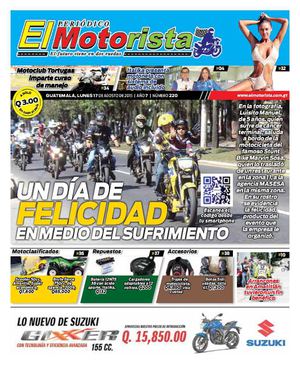 Periódico El Motorista 17 de Agosto del Año 2015