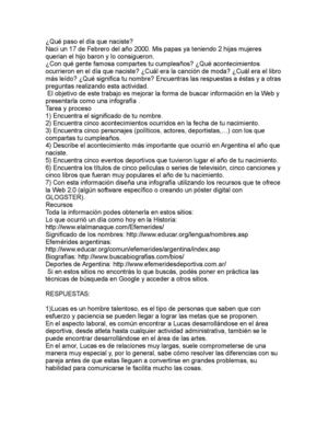 Qué Paso El Día Que Naciste