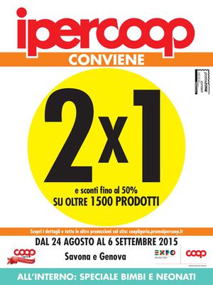 Volantino Iper Coop Liguria Dal 24 Agosto Al 6 Settembre