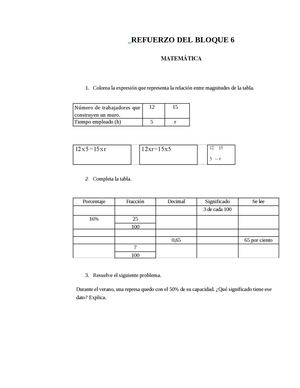 Refuerzo Matematicas