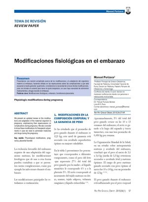 Fisologia Del Embarazo