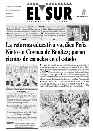 El Sur Martes 25082015