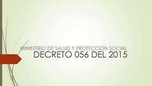 Decreto 056 Del 2015