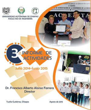 3er Informe 2015 Facultad de Ingeniería / UNACH