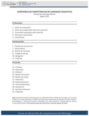 Compendio De Competencias