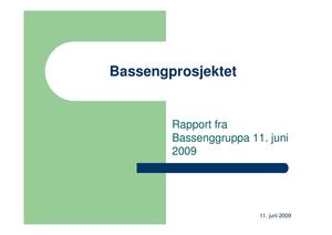 Basseng Rapport 2009 Kommunal