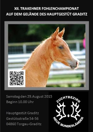 XII. TRAKEHNER FOHLENCHAMPIONAT