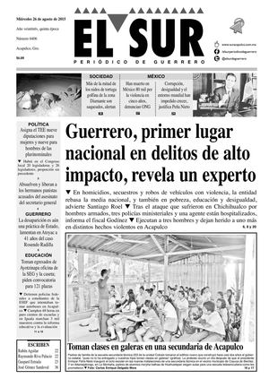 El Sur Miercoles 26082015