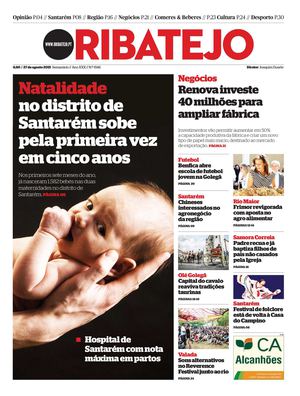 Edição 1546 do Jornal O Ribatejo - 27 de agosto 2015