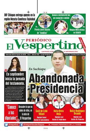 Periodico El Vespertino No 163