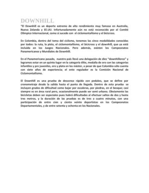 Deporte Extremo DownHill