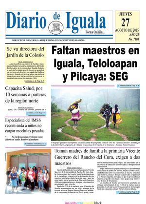 Diario De Iguala Jueves 270815