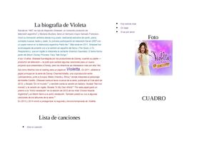 La Biografia De Violeta