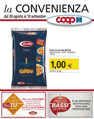 Volantino Coop Trentino Dal 28 Agosto Al 10 Settembre